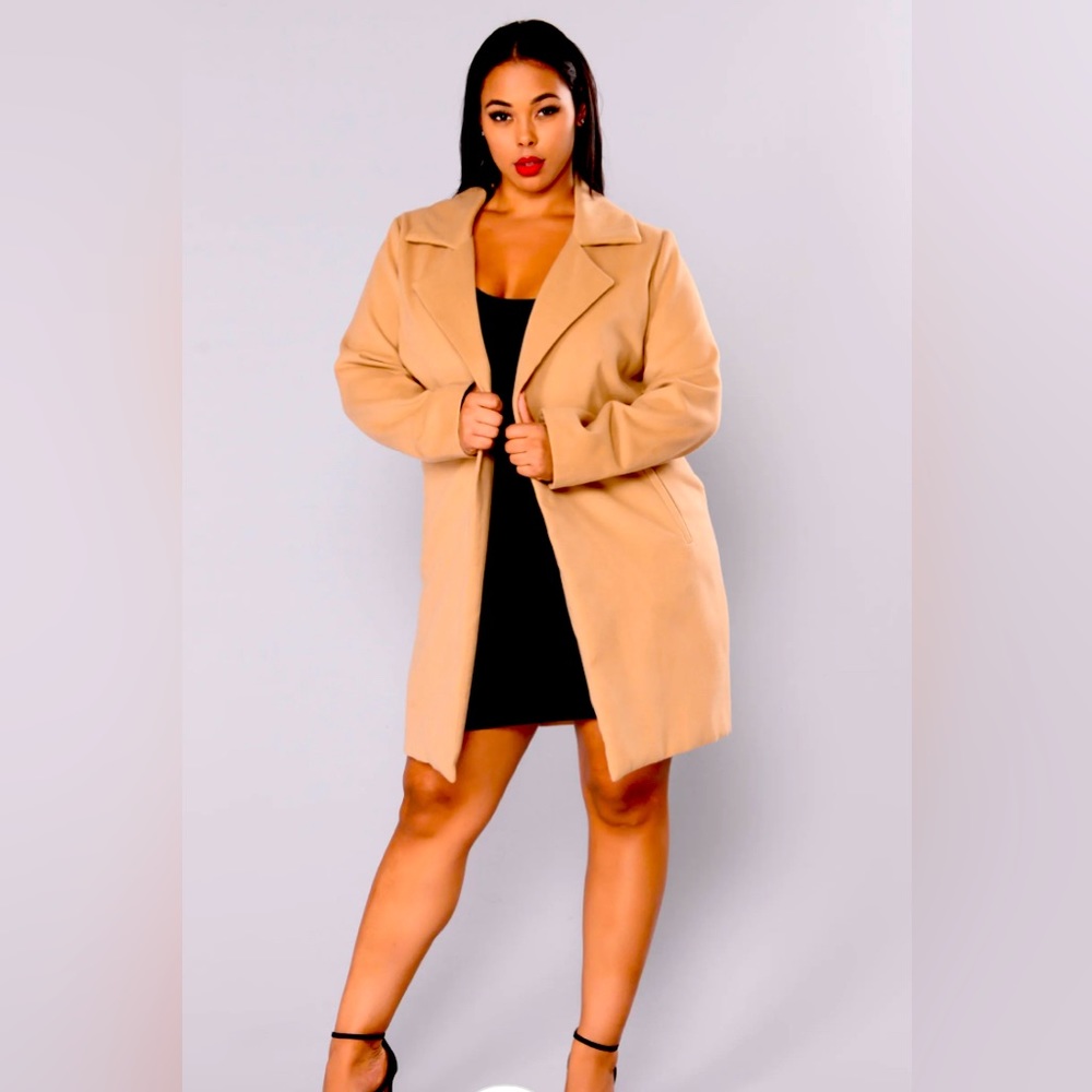 Upper East Side Coat - Camel. NWT